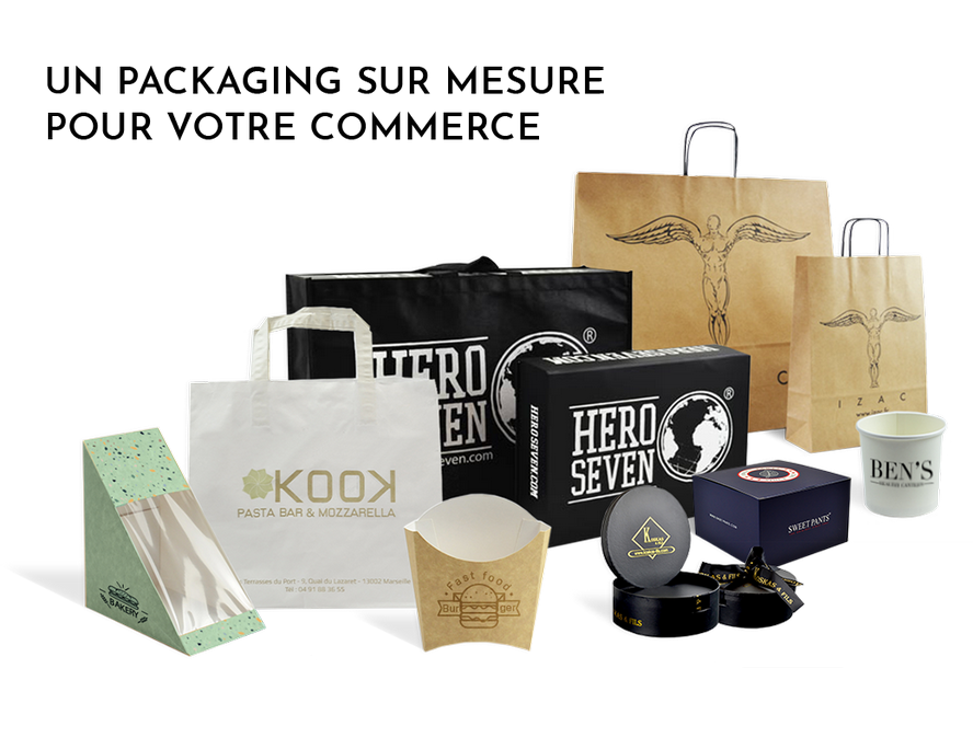 Packaging Paris assure la conception, la fabrication et la livraison finale de vos sacs, boîtes et emballages personnalisés & aux couleurs de votre commerce.