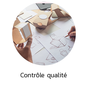 Dernière étape de notre process de fabrication, le contrôle qualité de vos emballages personnalisés est passé au crible.